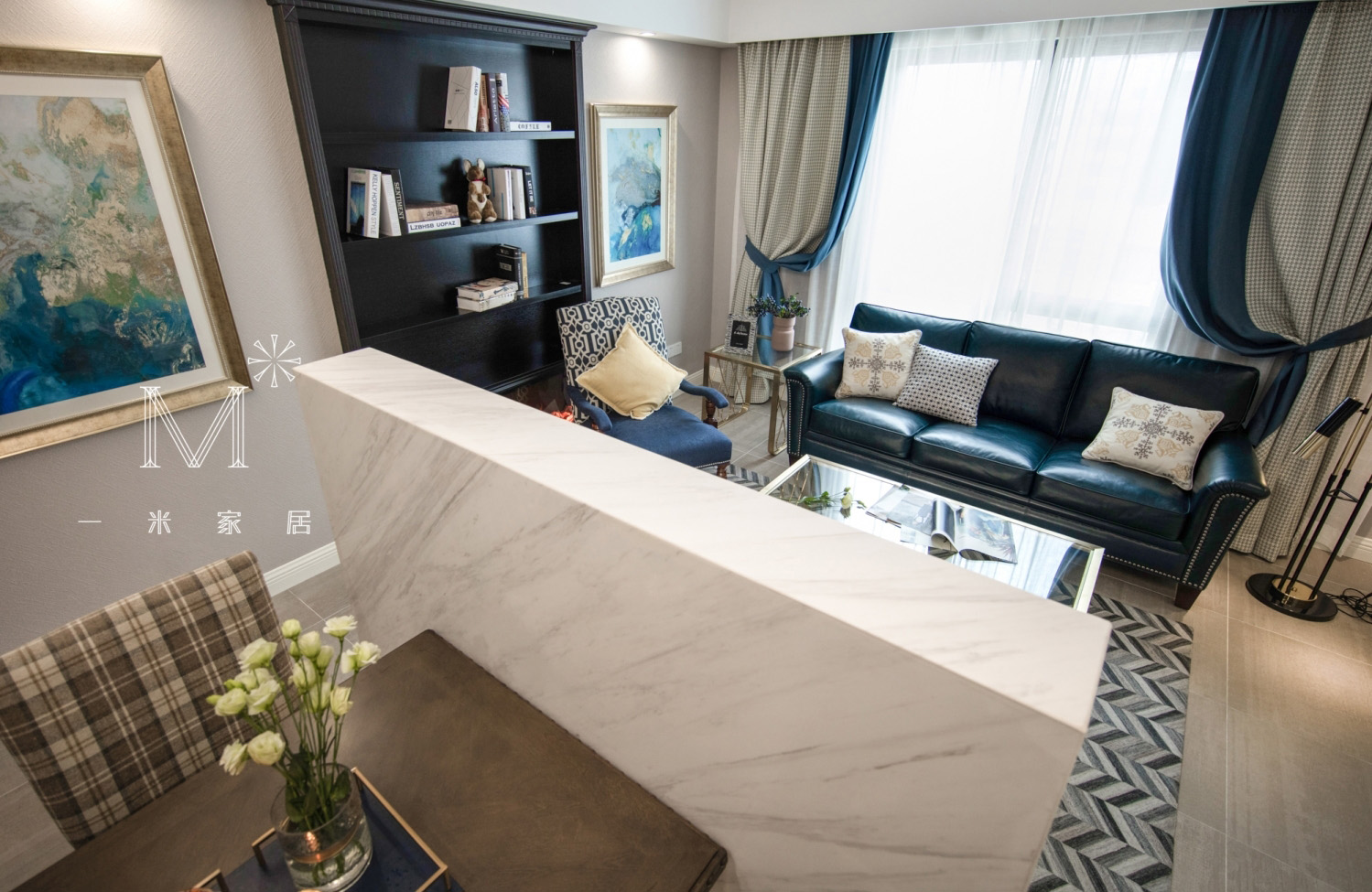 【一米家居】 ◣Luna&Dindin◥ 110㎡美式-16