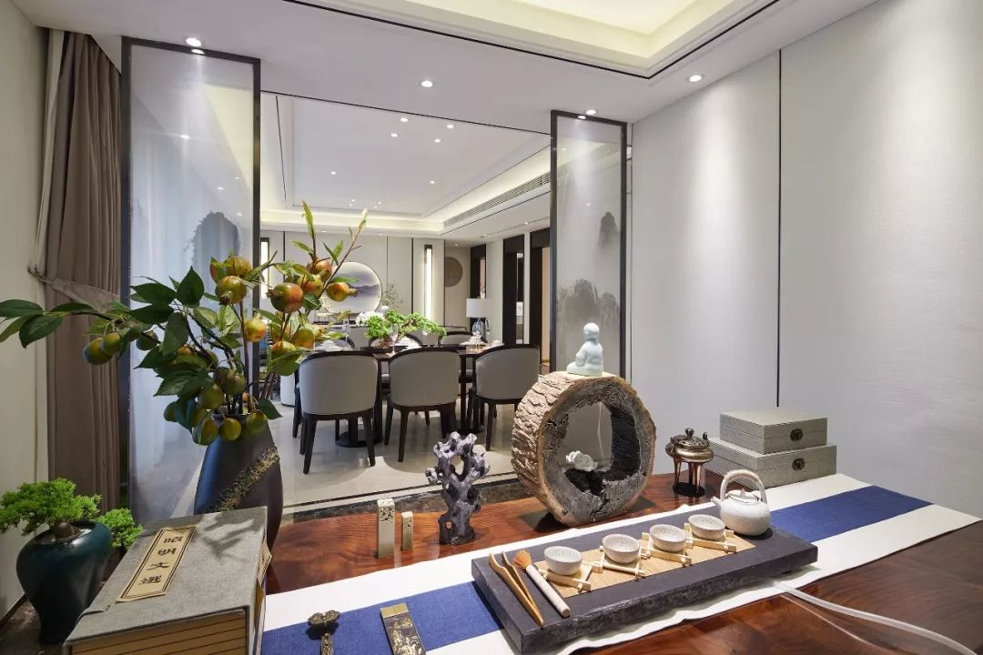 现代中式融合，绵阳九阙府 A1 户样板间-36