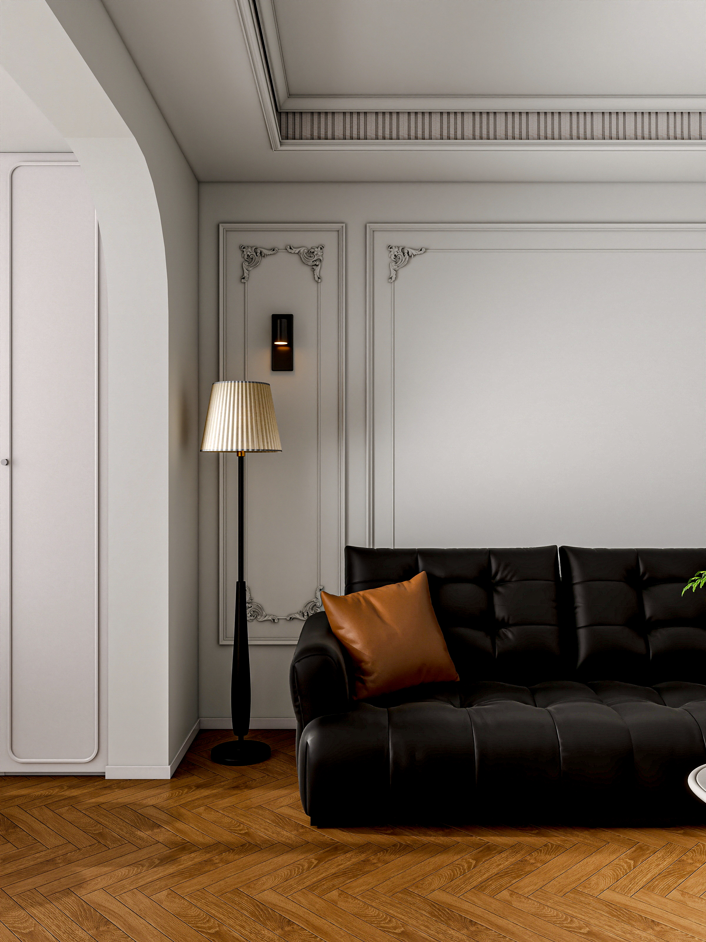 四川成都人居都市阳光（245平方简约法式顶跃六居室）-8