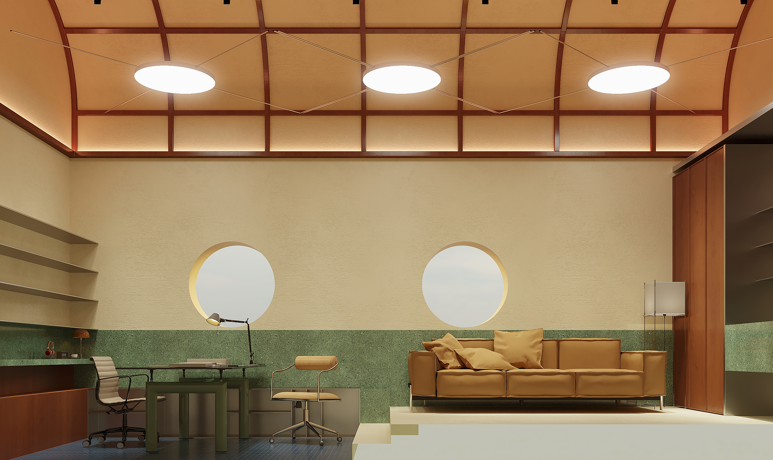 中古包豪斯定制办公展陈空间-23