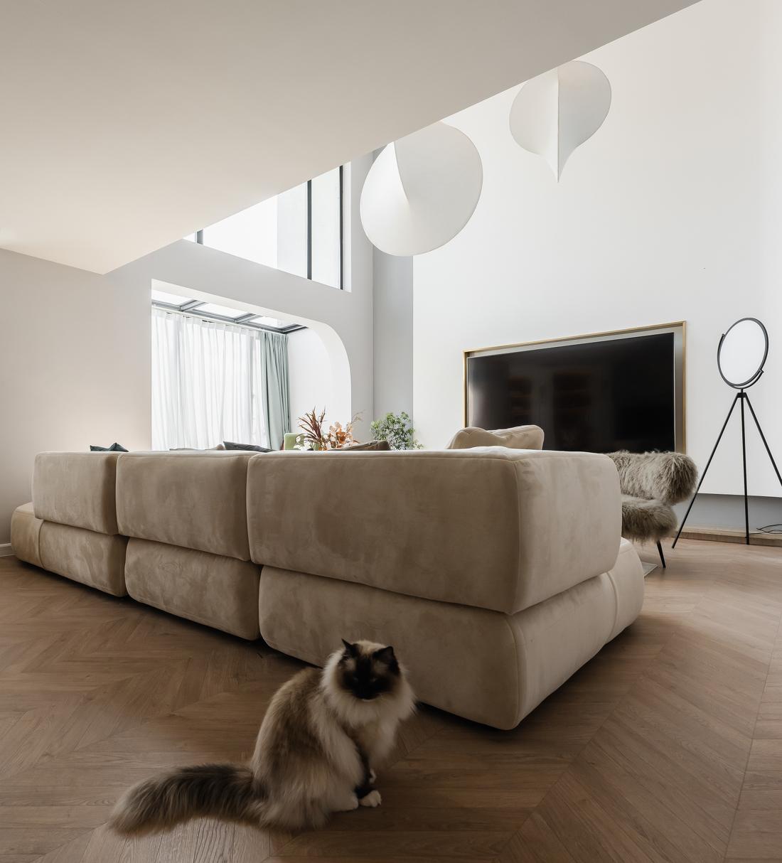 法式简约挑高复式大改造-22