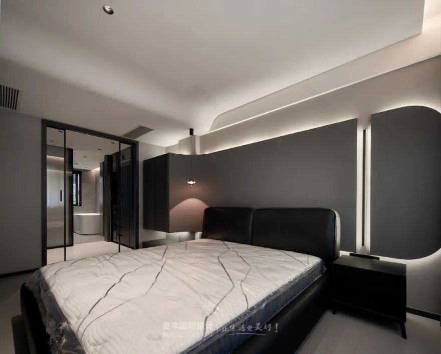 MHOO|上林湖翡翠谷240㎡现代极简风:删繁就简,与空间温柔共生-27