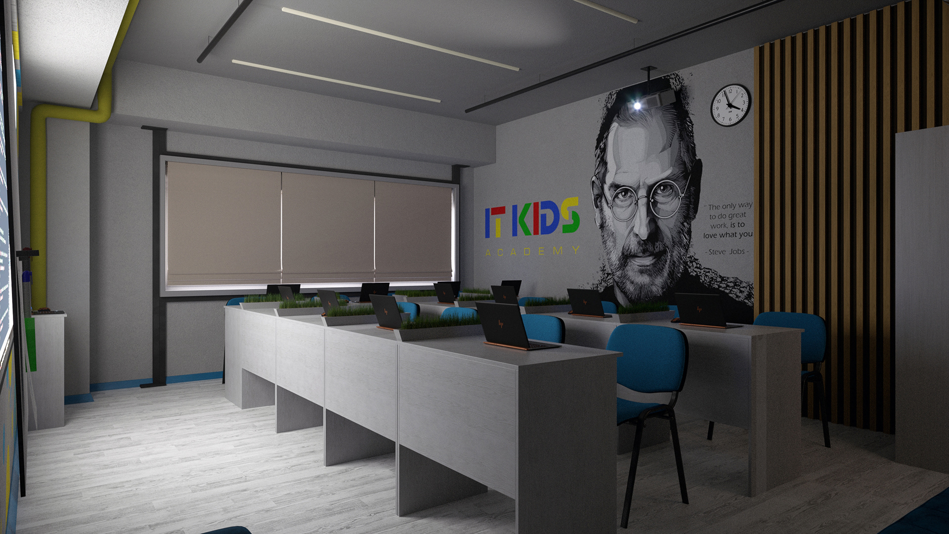 Programming School for Kids 教室设计-11