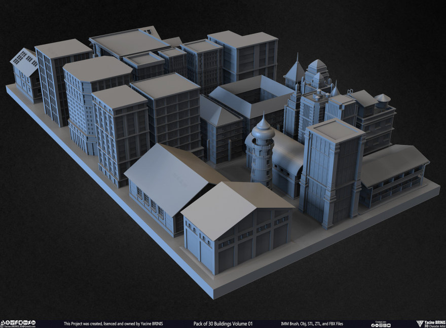 30 座建筑模型包丨Yacine BRINIS-38