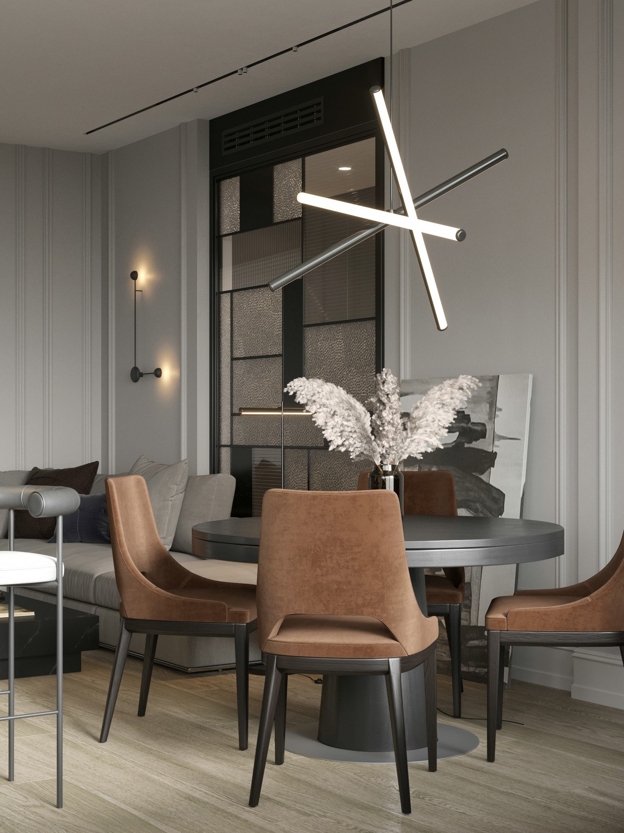 113㎡ 简约风公寓设计-7