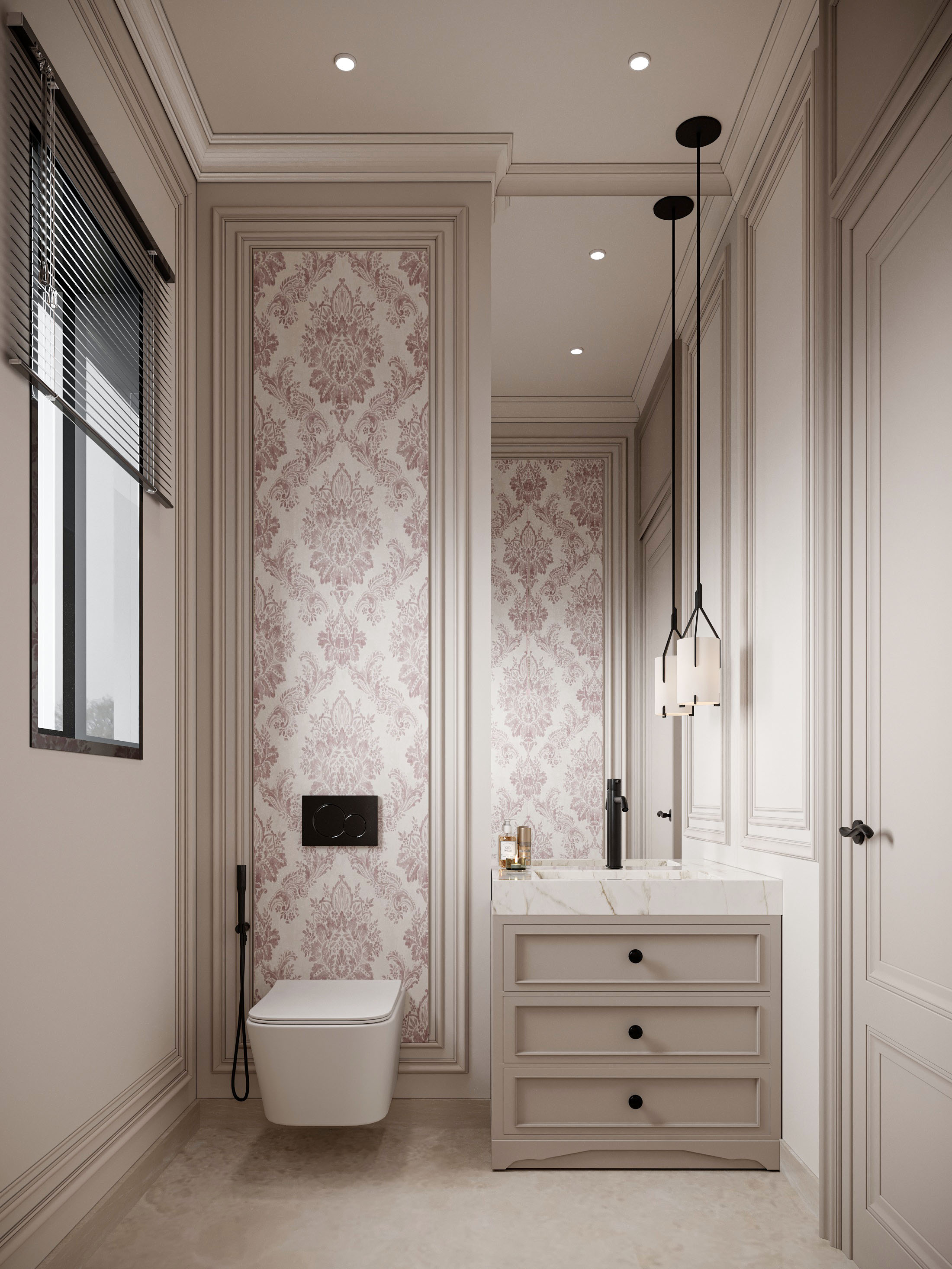 "Timeless Elegance: New Classic Style Simplex Villa"-45
