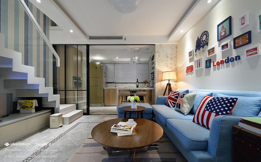 上海意科设计丨别墅丨“同进理想城”76平loft,生活是一首-1