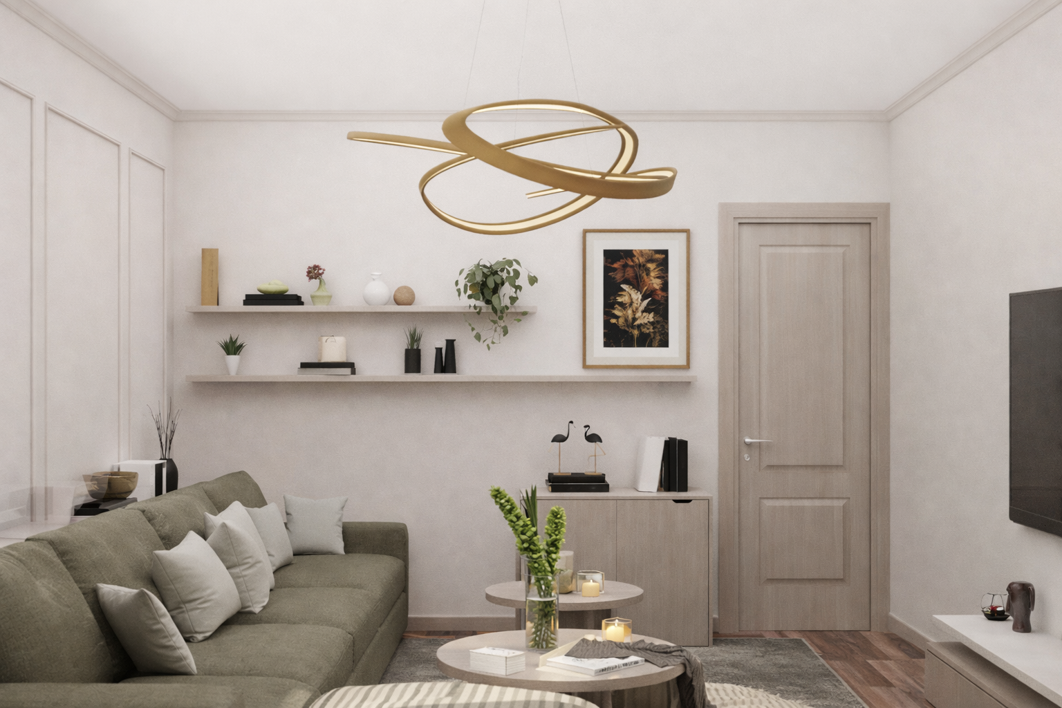 多功能现代客厅丨埃及开罗丨Rowan Ahmed-10