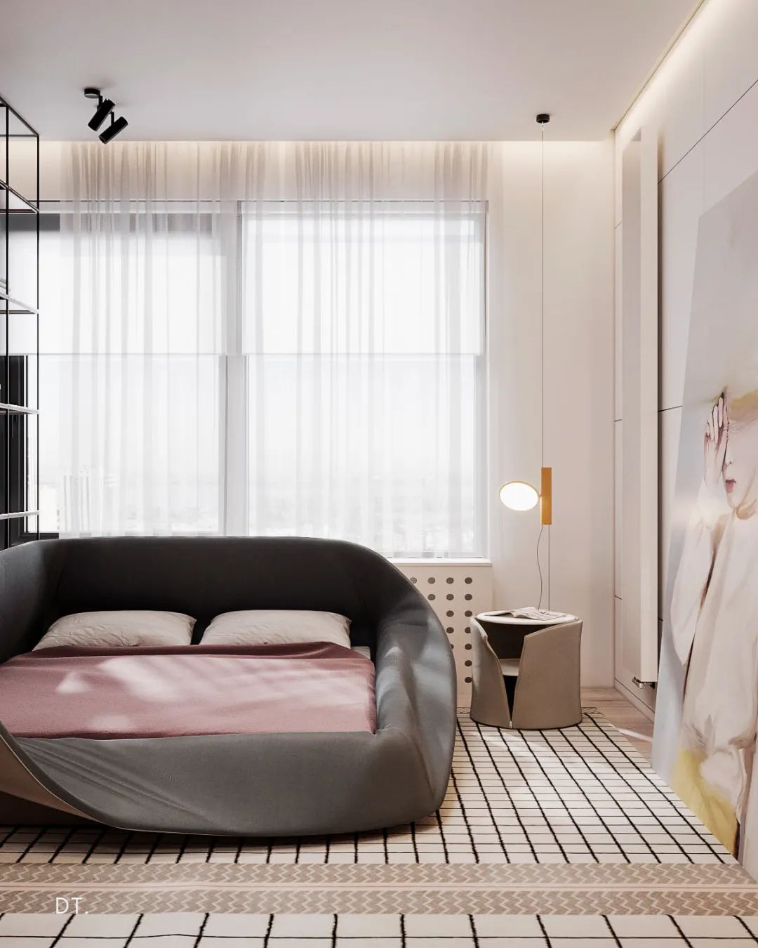 自然主义轻奢住宅,原木与艺术的完美融合-7