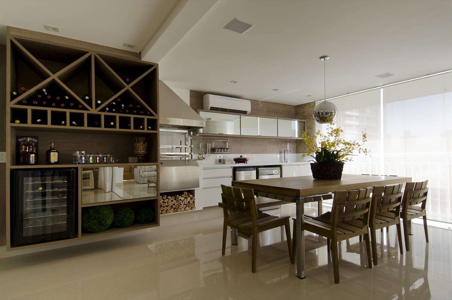 巴西 SP 公寓设计 | 木质与石材的完美结合-4