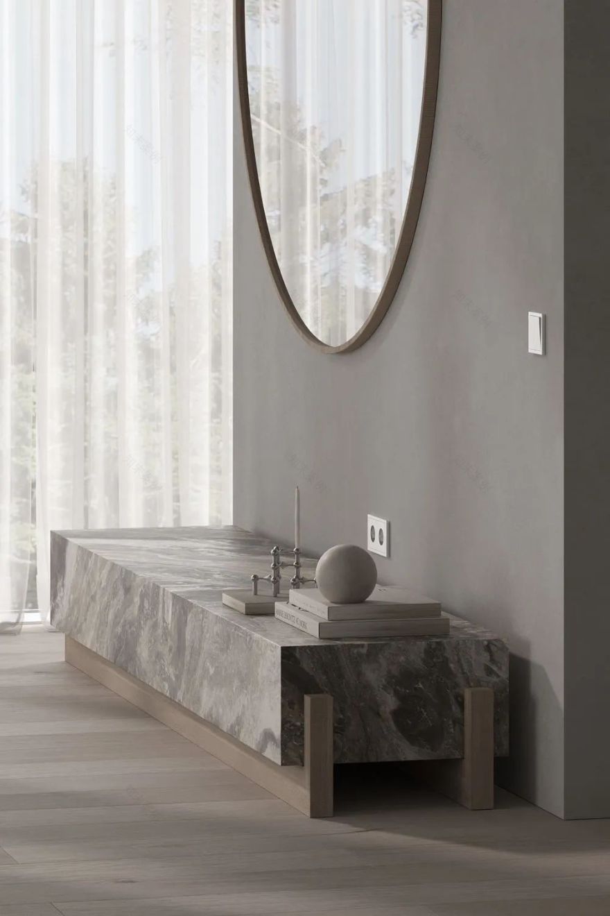 盐系简约,静美!灰白木色打造宁静家居空间丨星艺装饰广州总部-67