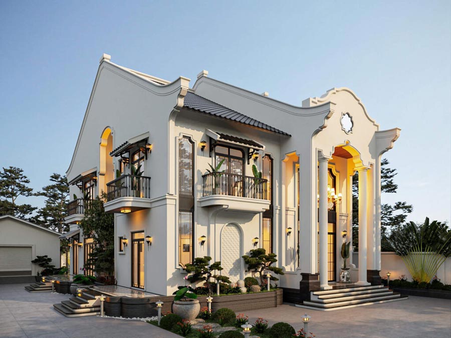 45+ 2层300㎡现代豪华别墅设计案例丨NEOHouse.vn-18