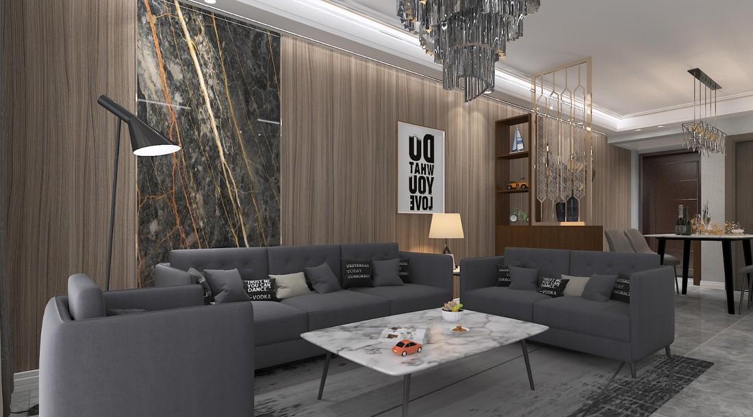 商丘轻奢现代风装修，打造绿城的宜居空间-2