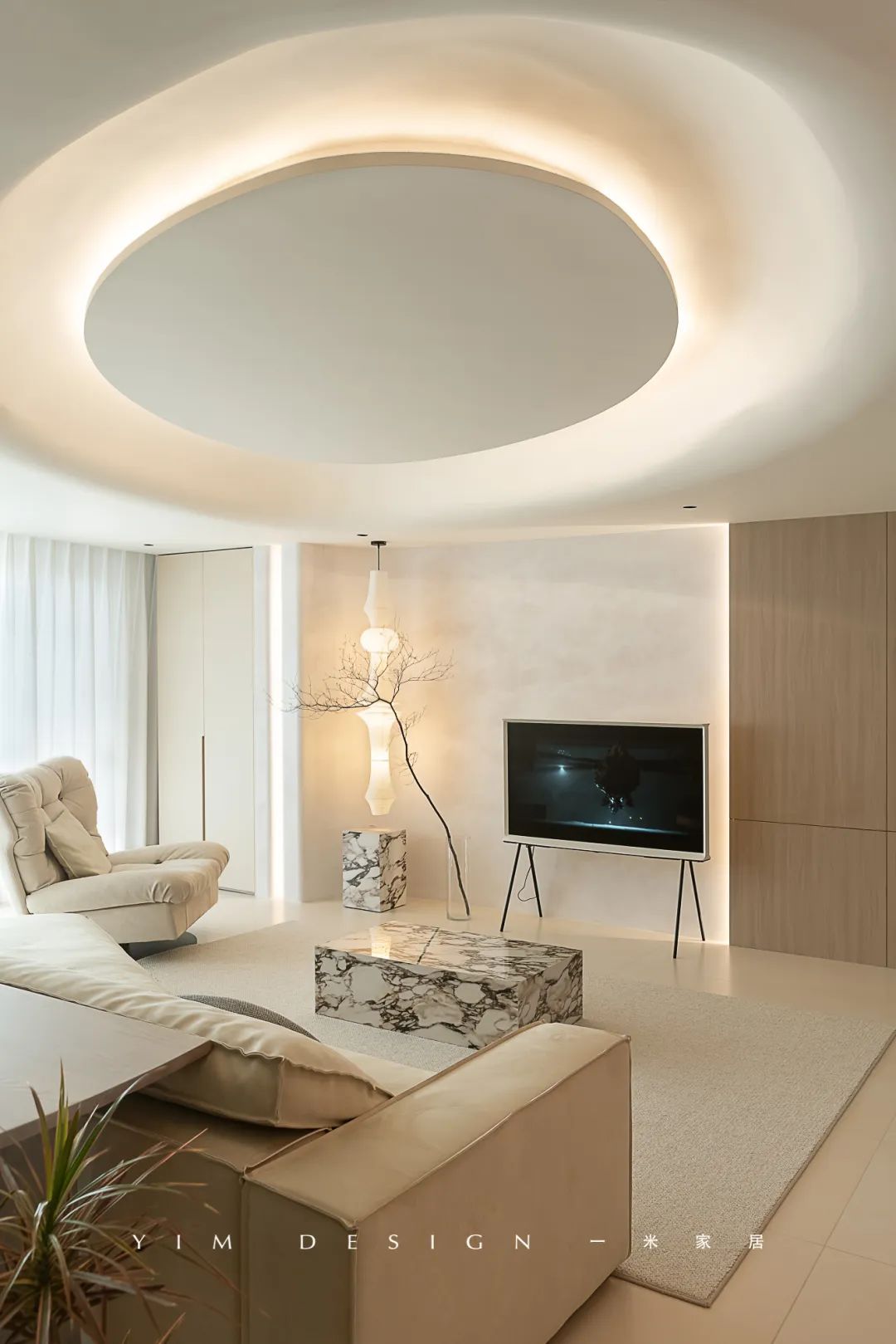 软沙丘 · 极简奶油空间丨YIM DESIGN-19
