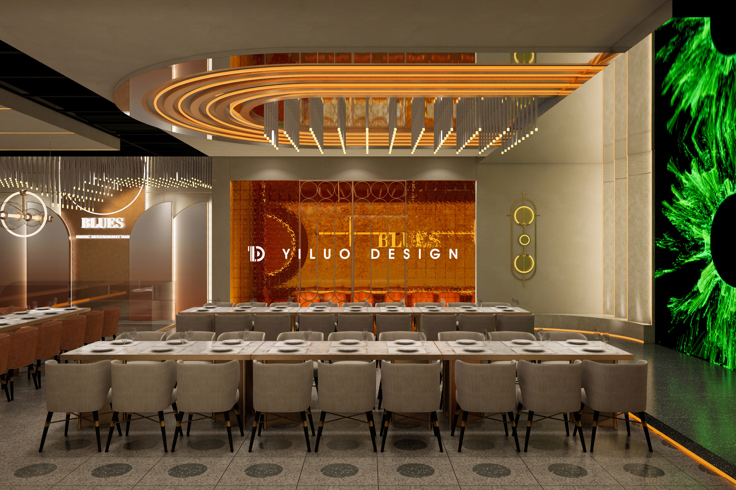 BLUES 音乐餐吧空间形象设计丨中国杭州丨YLD STUDIO-10