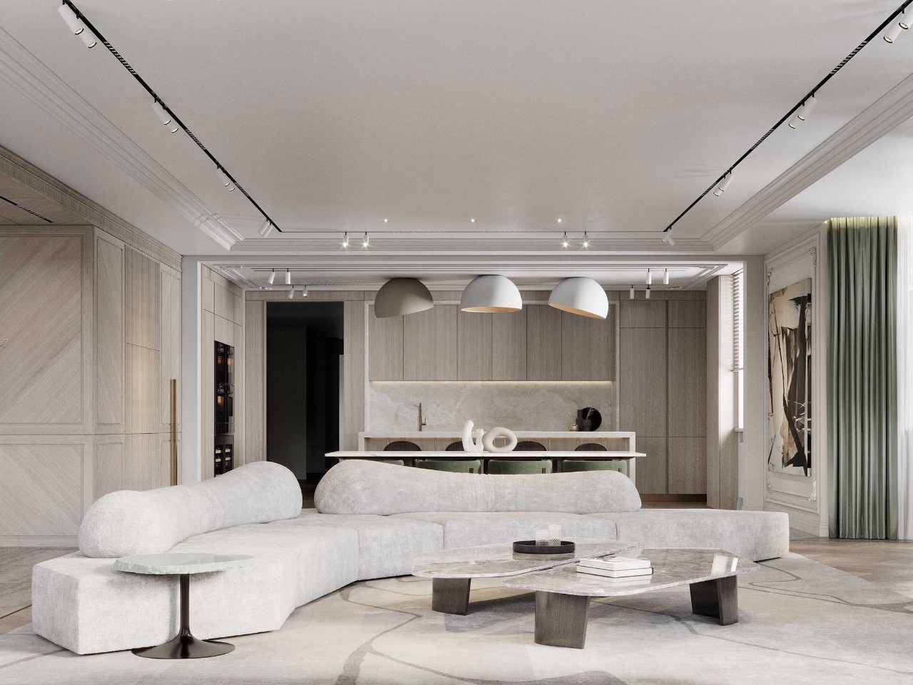 中性经典六口之家丨Ab Architects-2