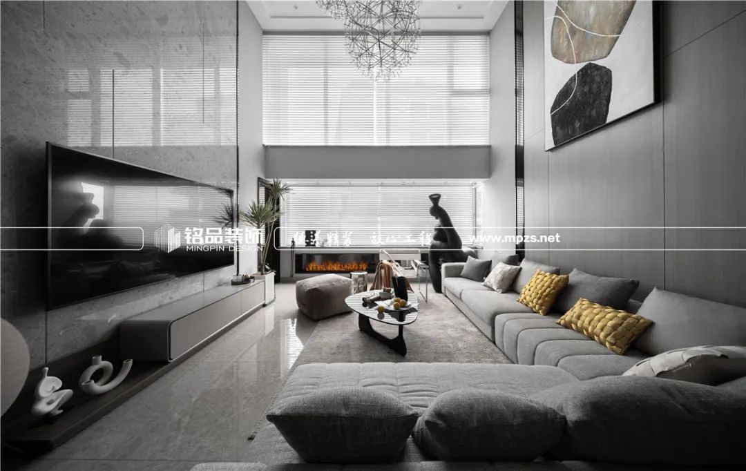 钱塘江畔 450㎡现代港式高端跃层，创意设计打造舒适生活空间-30