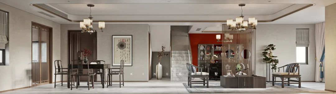 180m² 混搭风格别墅装修案例-7