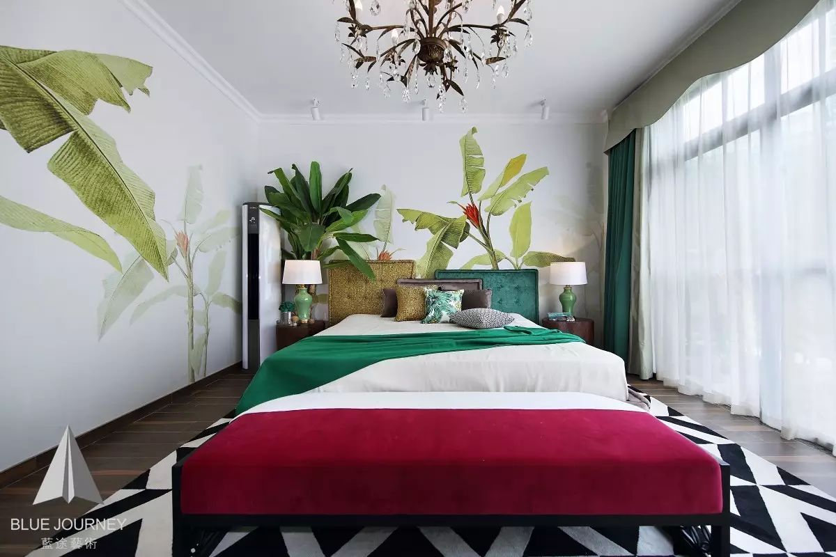 【軟裝設計】藍途新作 | 惠東小徑海岸城花園一期东南亚风格別墅樣板房-36