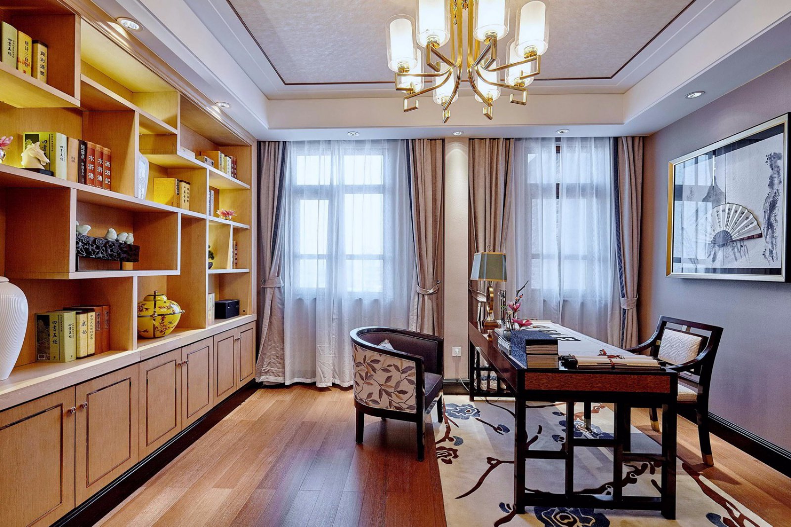 青花瓷——新中式样板间  ArtHouse艺居软装设计-5