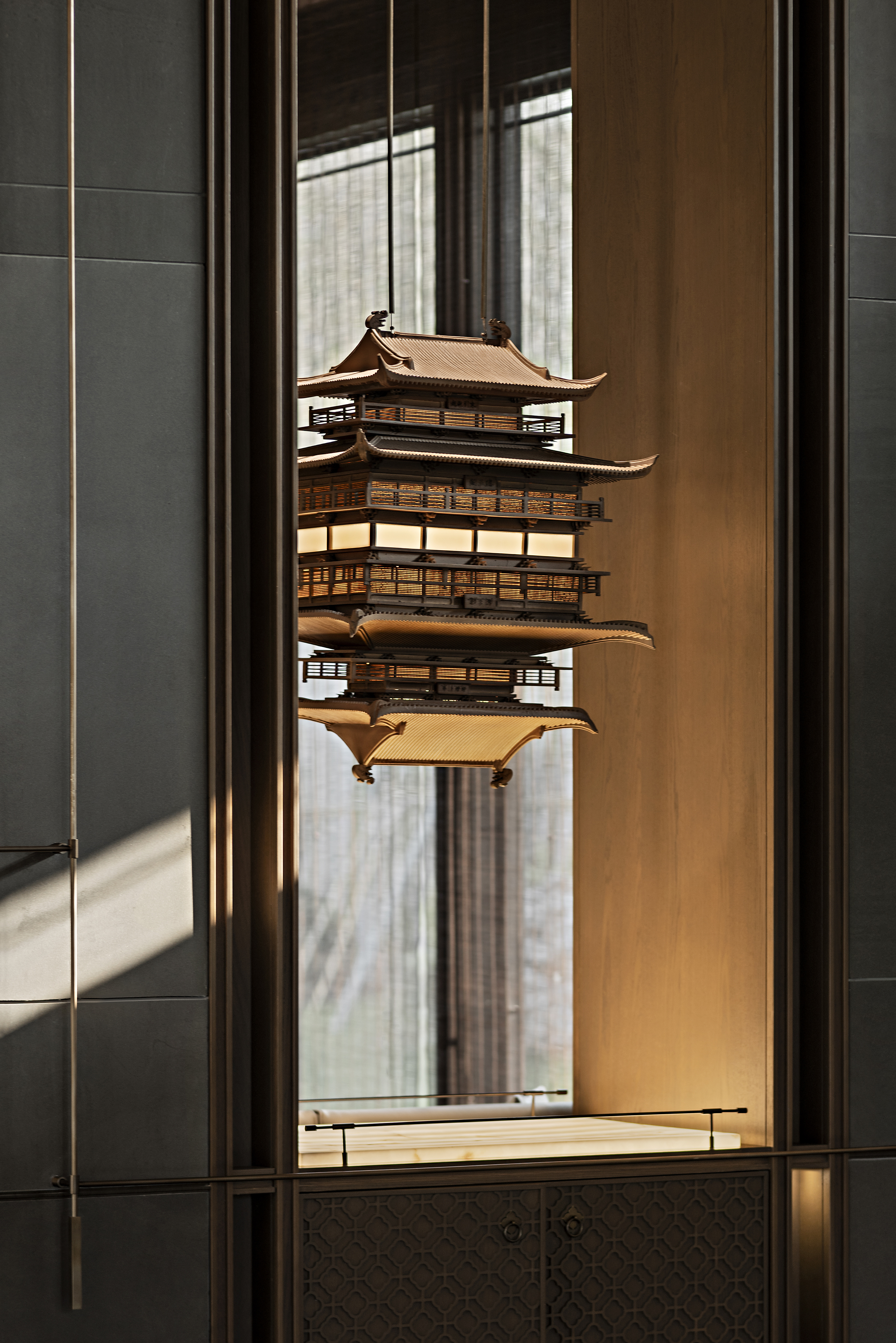 深圳盘石设计 | 700㎡中式售楼处，墨香雅韵，风雅成赋-27