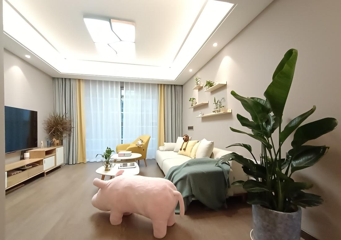 苏州新区铂湾澜庭精装改造130北欧原木-10