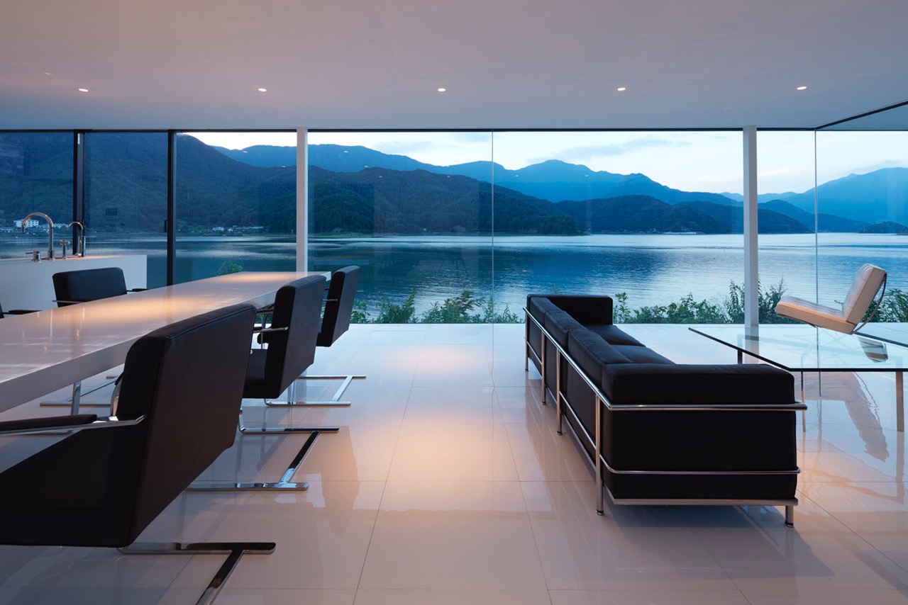 日本湖畔米斯式空间-12