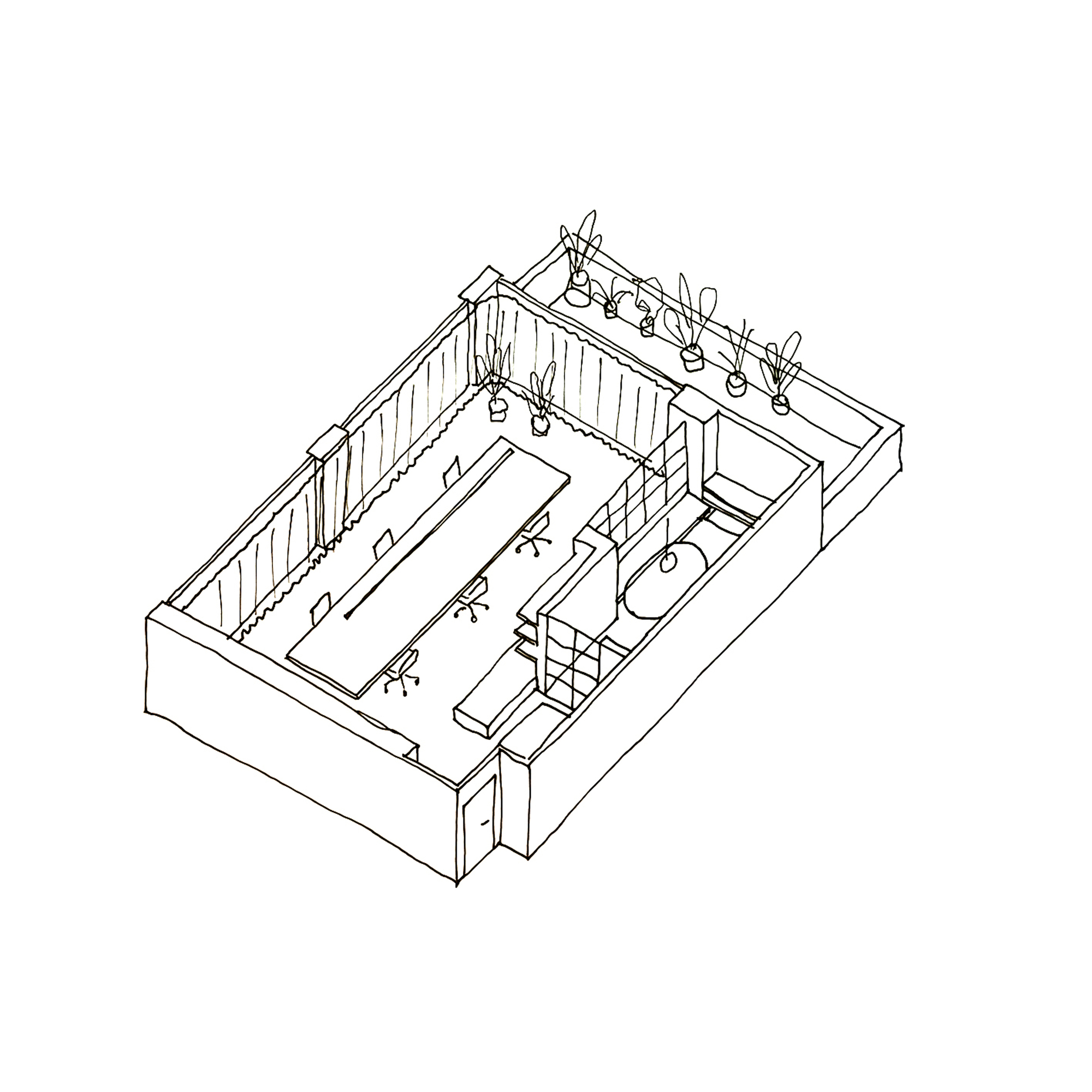 非白色办公室丨西班牙巴塞罗那丨brenzo-21