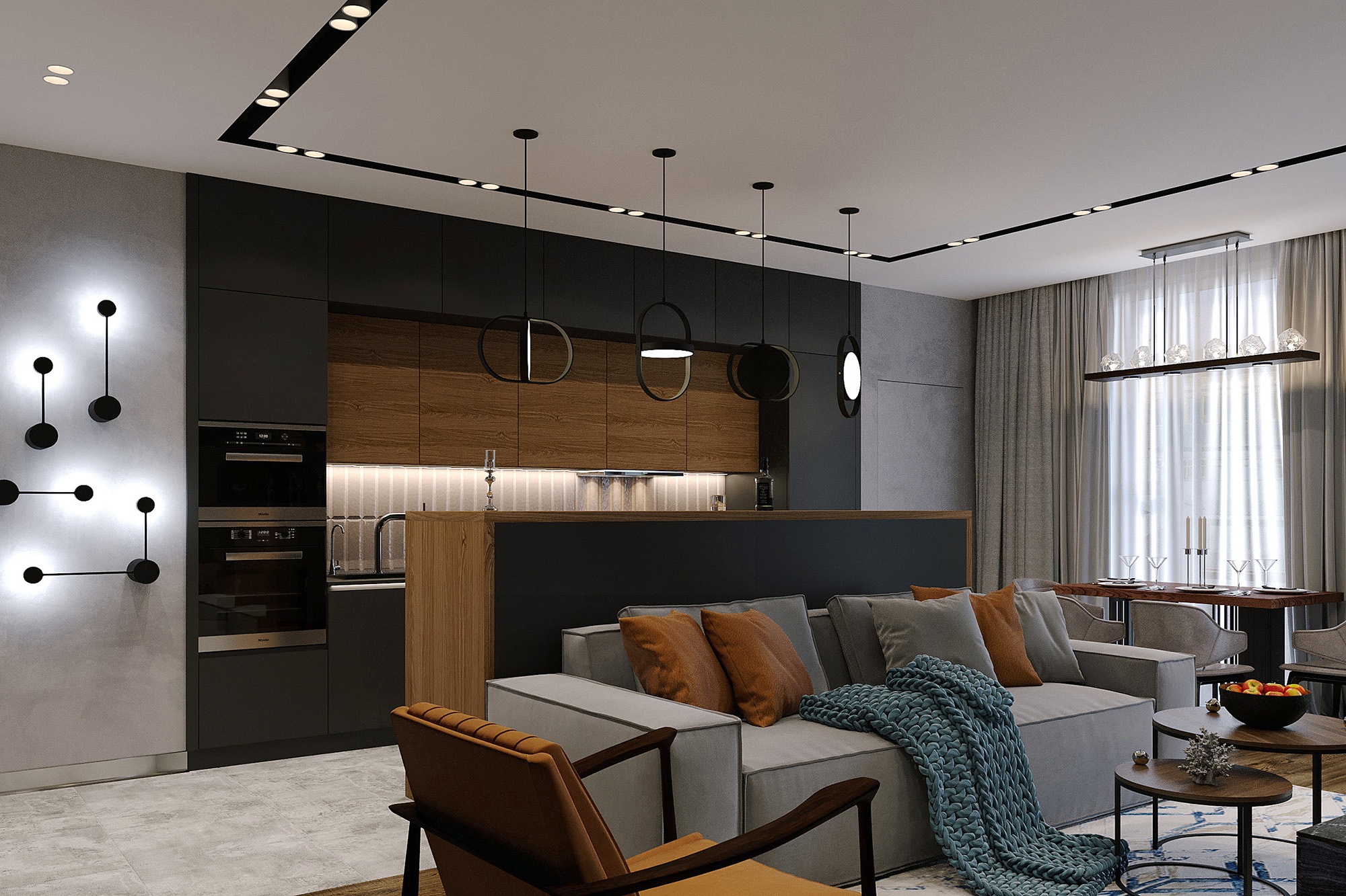 ЖК Резиденция композиторов 88м²公寓设计丨Бюро ARXY-11