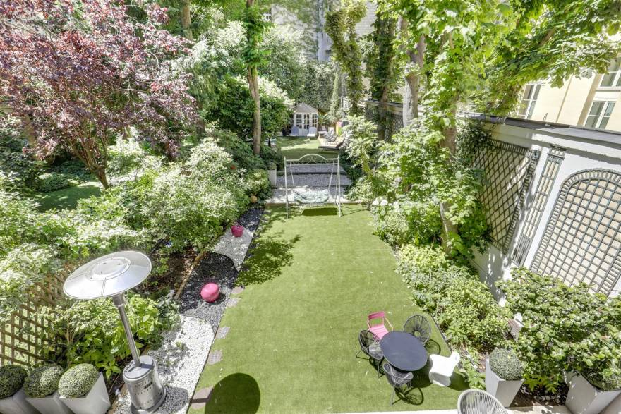 巴黎市中心带花园的豪华公寓,诗意绿洲的魅力生活-13