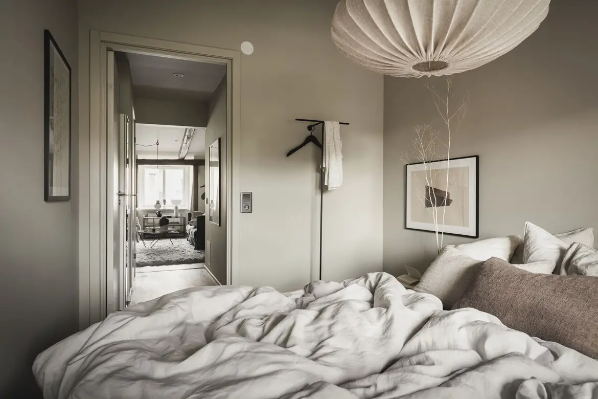 瑞典 1898 年老建筑 44m2 秋日公寓设计-18