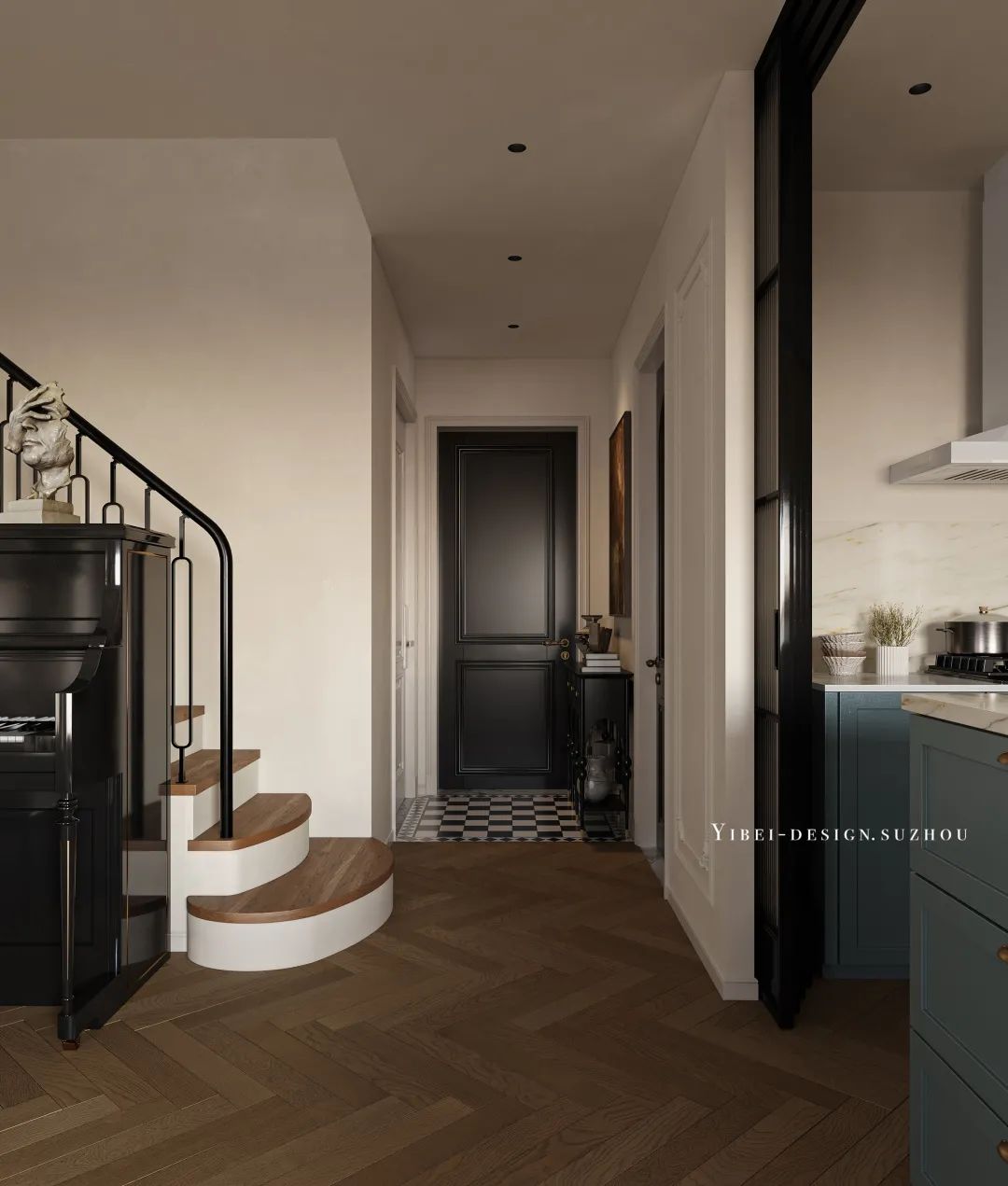 法式复古梦宅丨中国苏州丨一贝设计-23