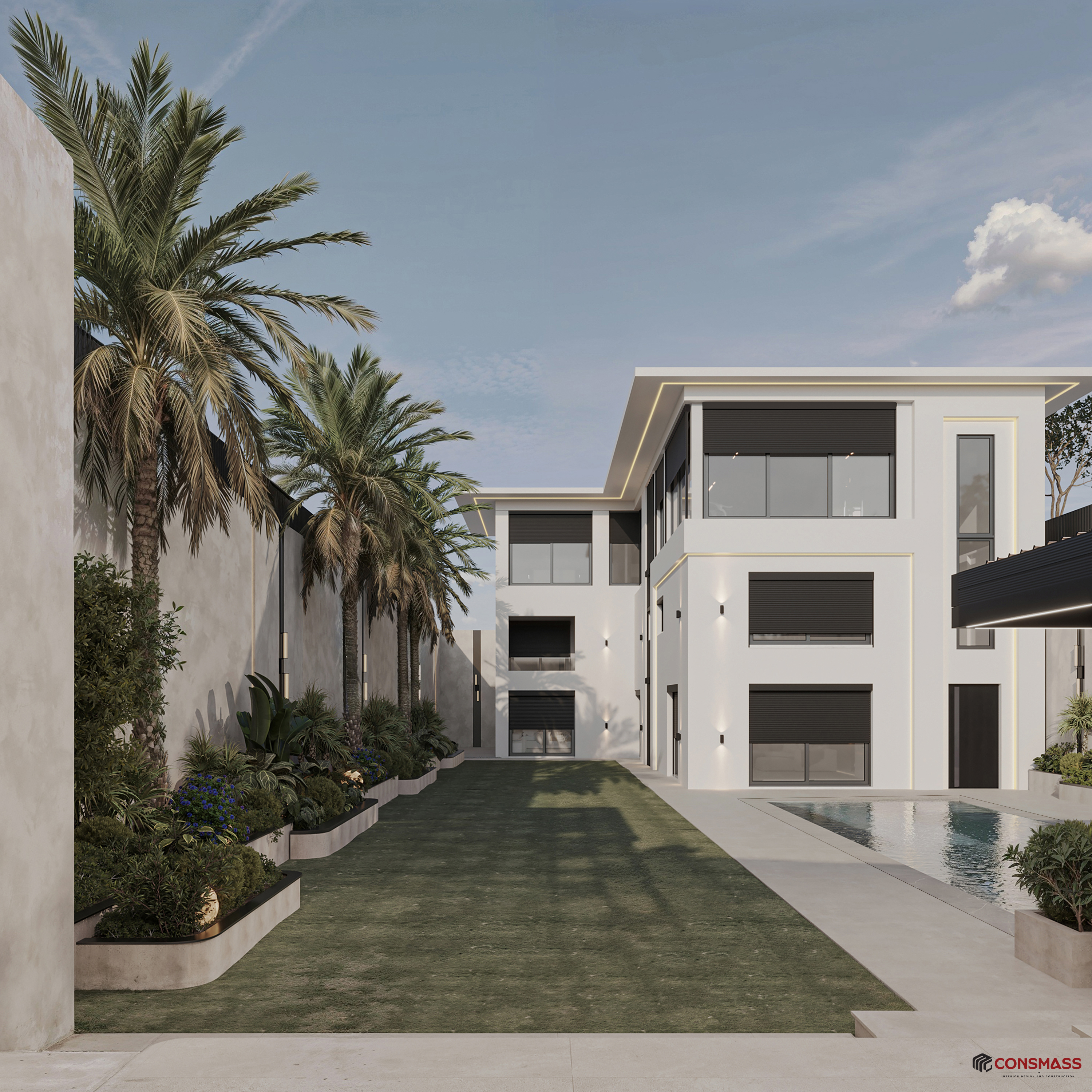 景观设计及别墅立面设计丨埃及-7