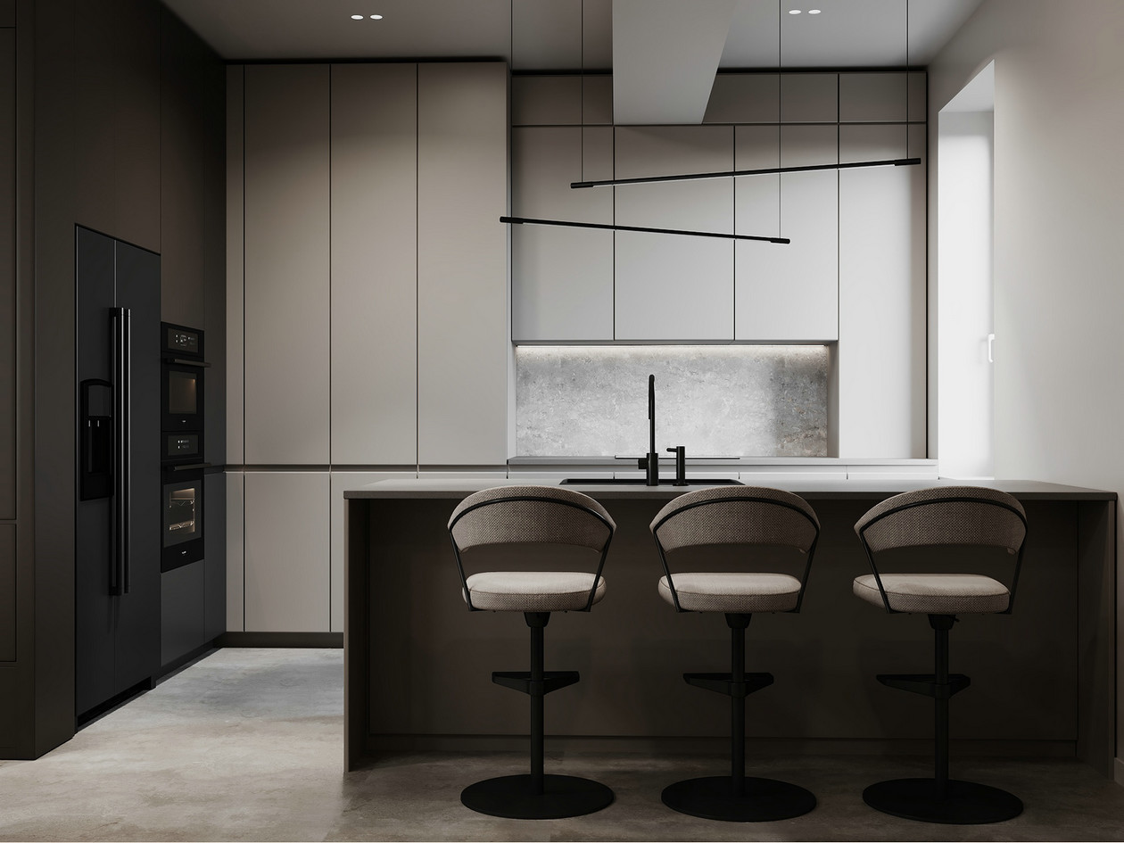 高级灰色系公寓设计-9