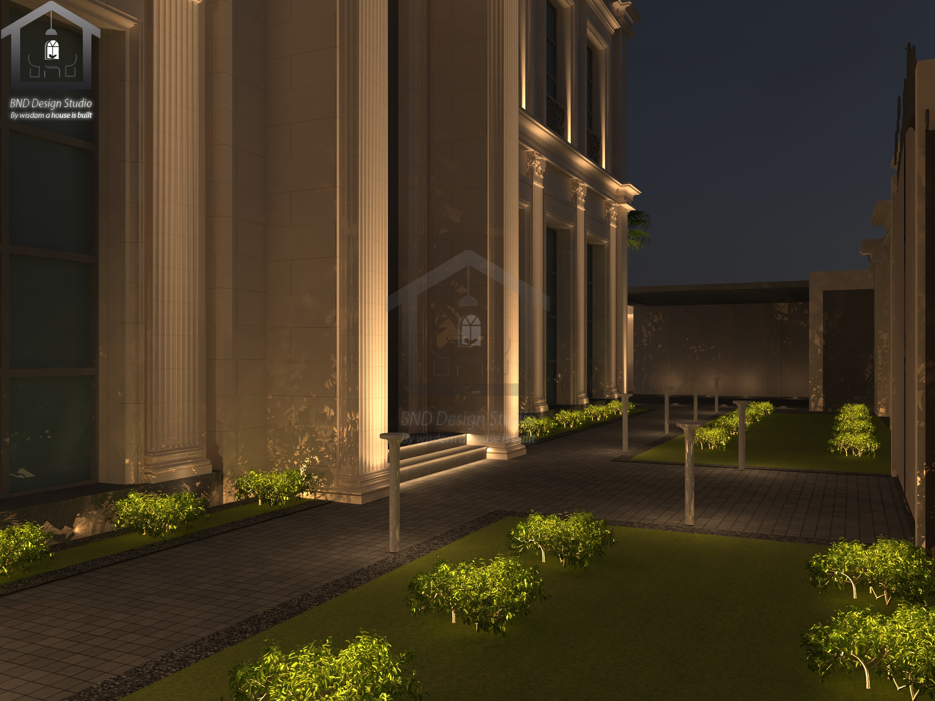 Facade & Landscape Lighting Private Villa - KSA-1