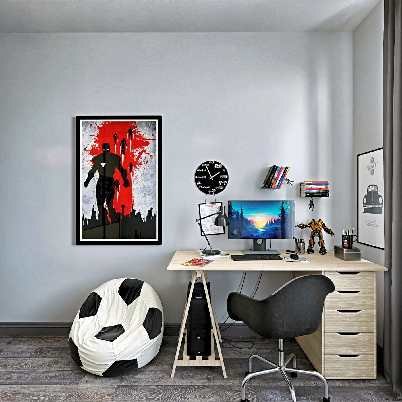 Визуализация комнаты подростка.-10