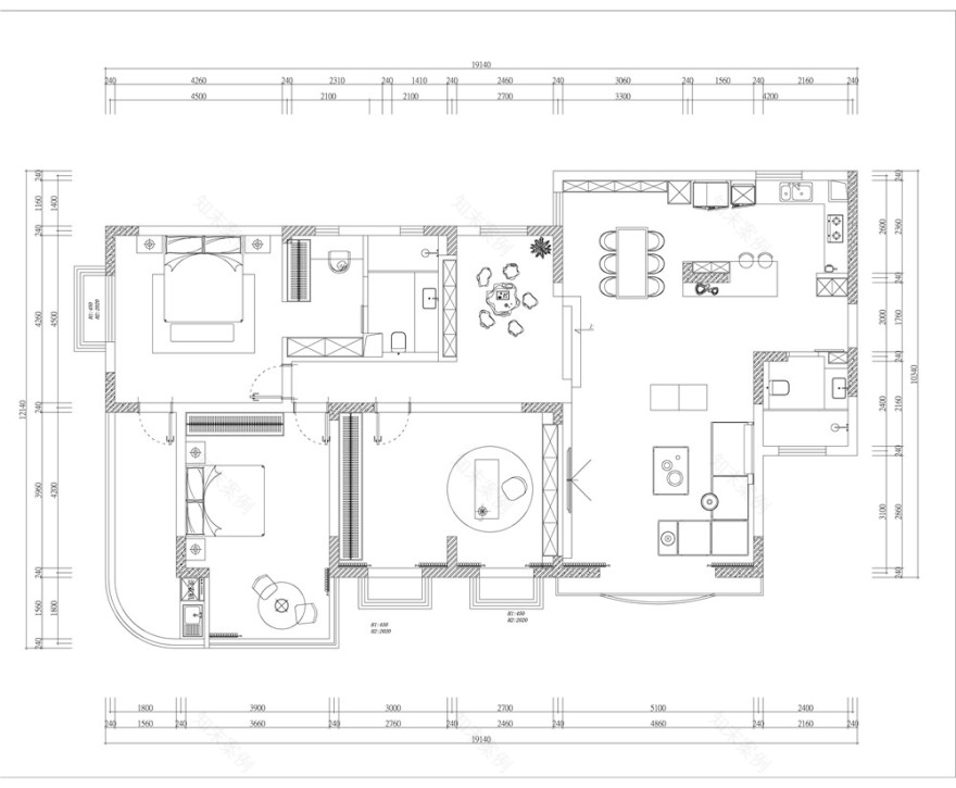 加州城市花园全屋翻新丨中国重庆丨俏业家装饰-15