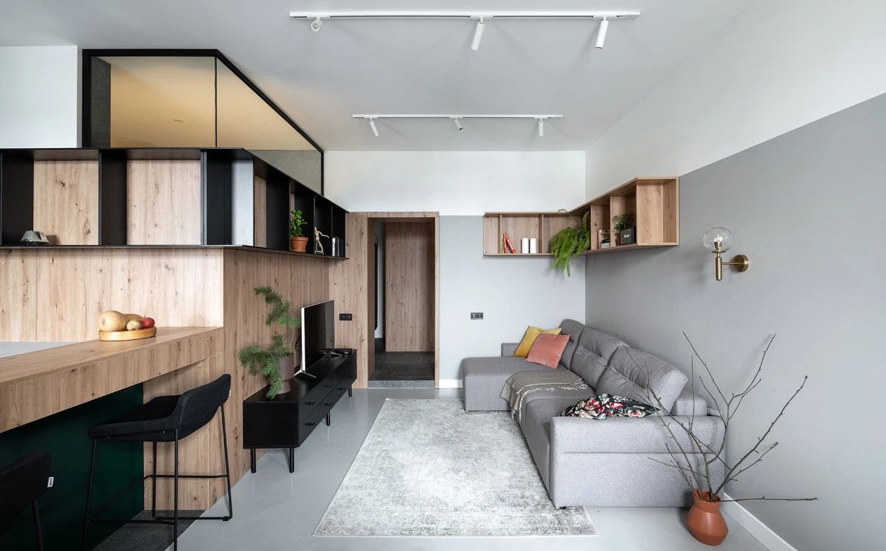 质朴原木单身公寓丨Oleksandr Maly-1