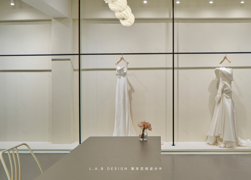 白月婚纱试衣空间设计丨中国南京丨L.A.B DESIGN(澜本)-39
