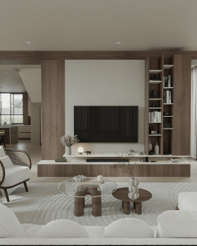 Mivida - Emaar Misr| Living Area & Kitchen