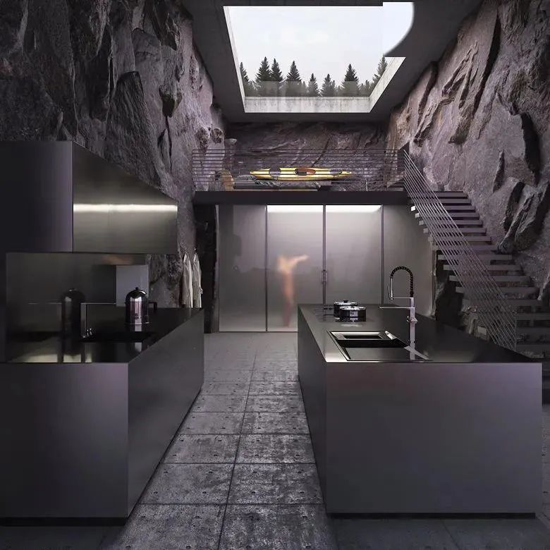 暗黑别墅的神秘魅力,大师 Reza Mohtashami 的现代设计艺术-48