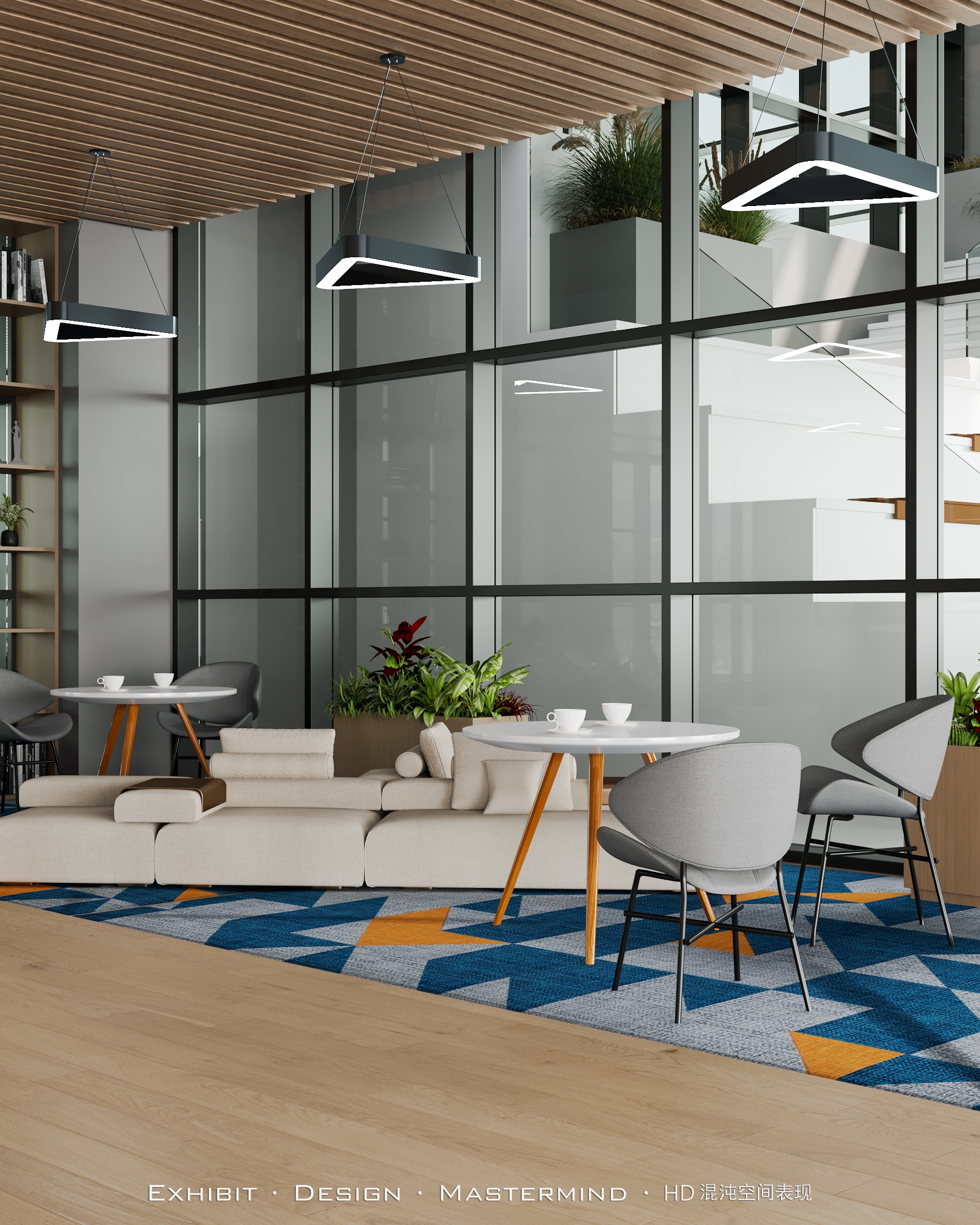 现代  工装 办公空间  X 混沌空间表现-1