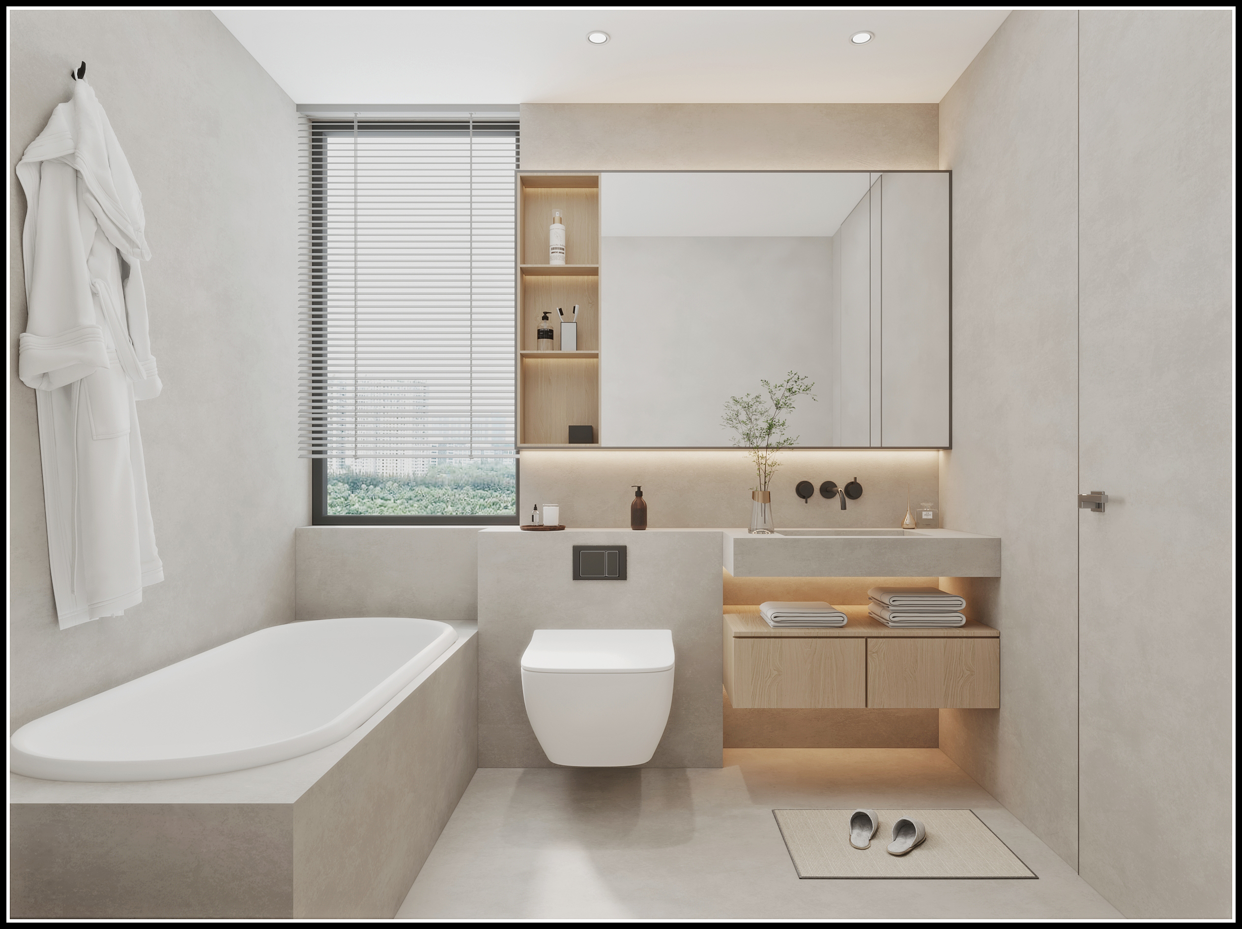 106m²现代奶油原木风-7