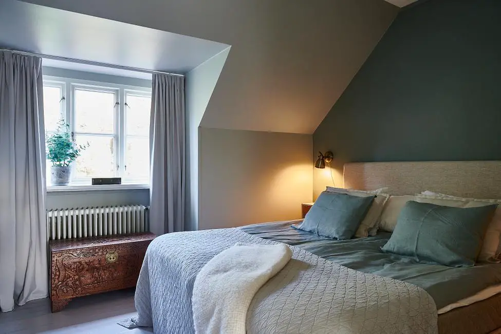 瑞典 1929 年老建筑里的魅力砖墙复式公寓-9