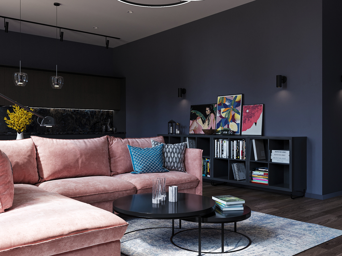 Anastasiya Gushchina丨平层丨Apartment in Moscow 76 m2. Design project.-3