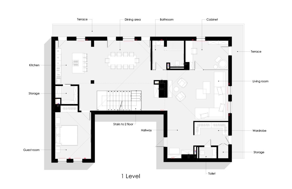 红+黄+绿 三色构造优雅复古家居 | he.D group-30