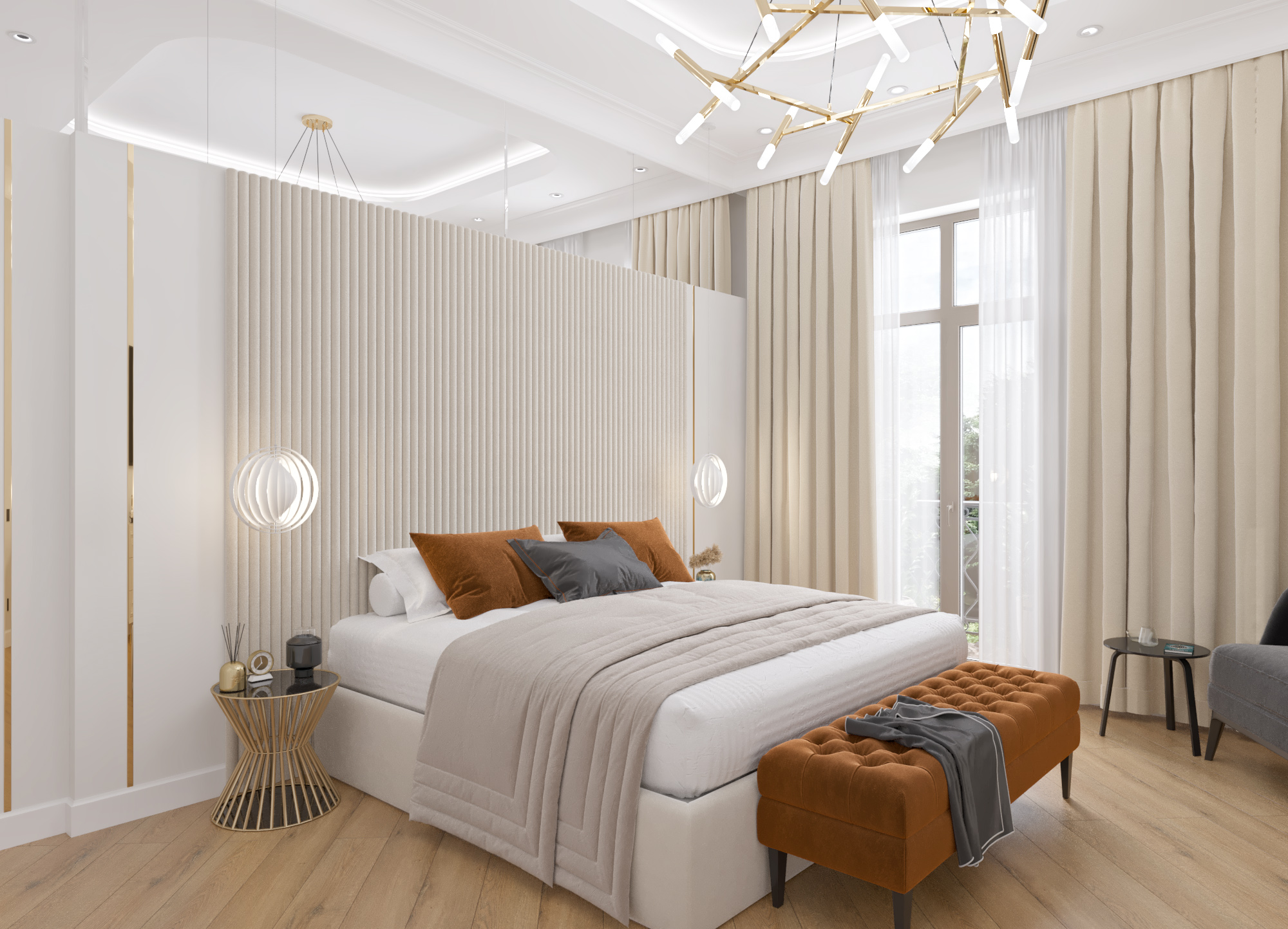 Design project of an apartment 100m2 complex Boulevard-12