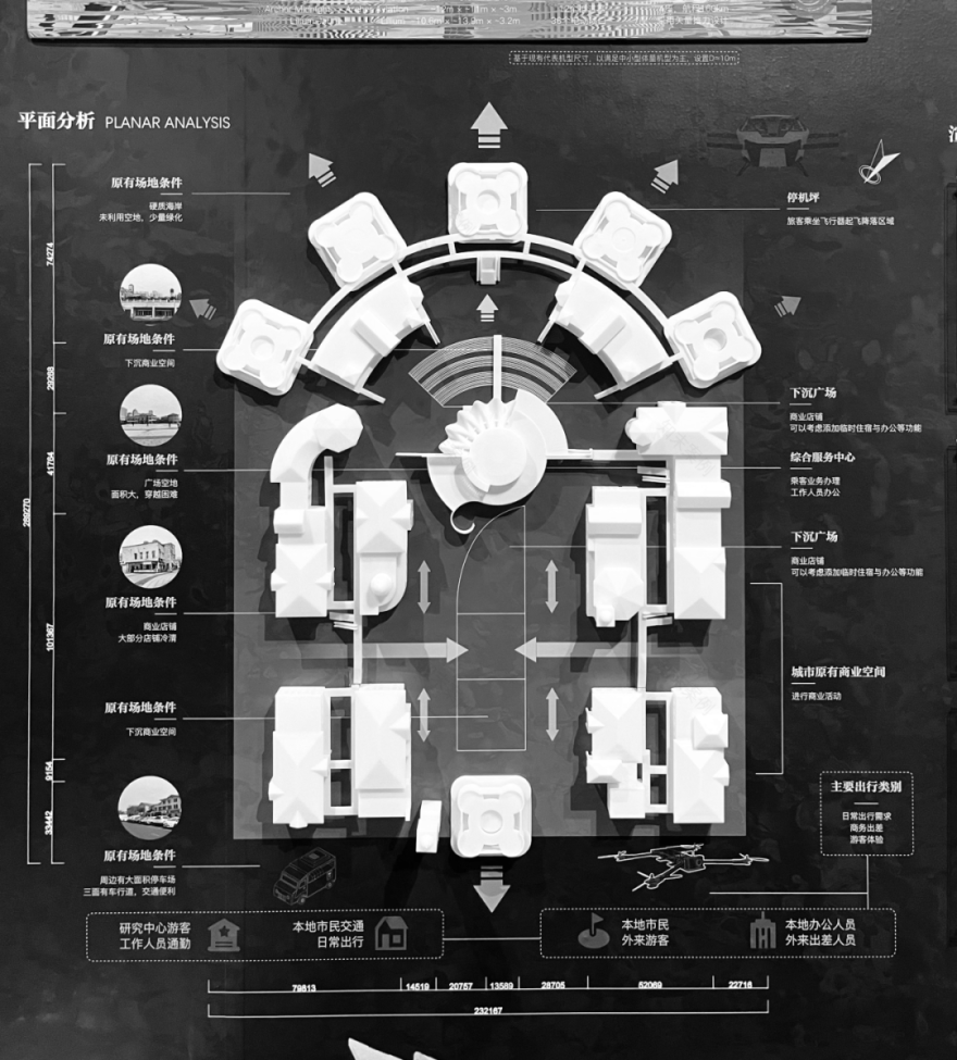 清华美院毕设刷屏!聚焦低空经济,打造eVTOL交通文旅综合体,还拿了全国十佳模型-69