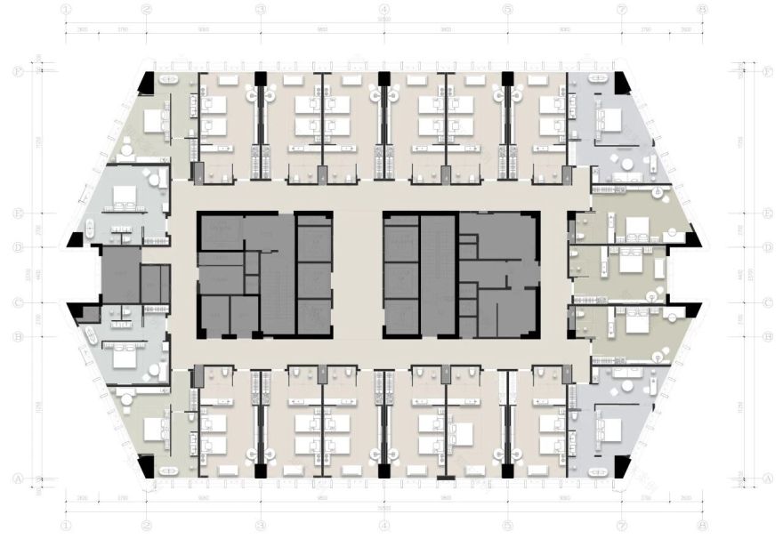 舟山普陀VOCO酒店丨中国舟山丨DWP 象限室内设计(上海)有限公司-7