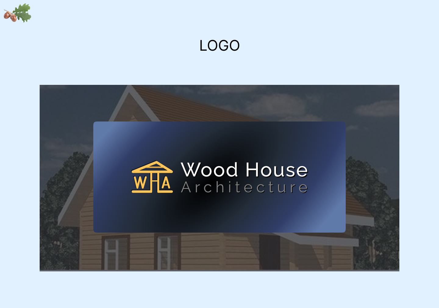 Landing page for construction company Wood House-5